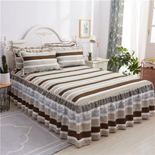 Load image into Gallery viewer, Romantic Bed Skirt Non-slip Fitted Sheet Cover Bedspread Chiffon Bed Sheet for Wedding Decoration Bed Cover with Elastic Band