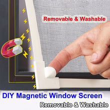 Load image into Gallery viewer, Adjustable DIY Customize Magnetic Window Screen windows for Motorhomes Removable Washable Invisible Fly Mosquito Screen Net Mesh