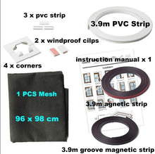Load image into Gallery viewer, Adjustable DIY Customize Magnetic Window Screen windows for Motorhomes Removable Washable Invisible Fly Mosquito Screen Net Mesh