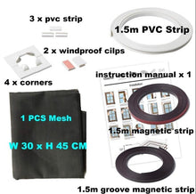 Load image into Gallery viewer, Adjustable DIY Customize Magnetic Window Screen windows for Motorhomes Removable Washable Invisible Fly Mosquito Screen Net Mesh