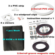 Load image into Gallery viewer, Adjustable DIY Customize Magnetic Window Screen windows for Motorhomes Removable Washable Invisible Fly Mosquito Screen Net Mesh