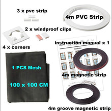 Load image into Gallery viewer, Adjustable DIY Customize Magnetic Window Screen windows for Motorhomes Removable Washable Invisible Fly Mosquito Screen Net Mesh