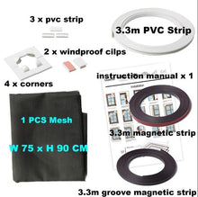 Load image into Gallery viewer, Adjustable DIY Customize Magnetic Window Screen windows for Motorhomes Removable Washable Invisible Fly Mosquito Screen Net Mesh