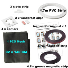 Load image into Gallery viewer, Adjustable DIY Customize Magnetic Window Screen windows for Motorhomes Removable Washable Invisible Fly Mosquito Screen Net Mesh