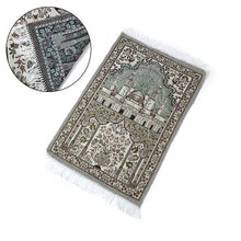 Load image into Gallery viewer, Soft Cotton Islamic Prayer Rug Musallah Sejadah Carpet Janamaz Floor Mats Prayer Blanket 110cm*65cm