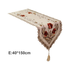 Load image into Gallery viewer, Embroidered Table Flag Modern Table Runner Tablecloth Table Runners Dinner Mats Party Wedding Decor Home Fabric Table Cover Set