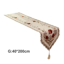 Load image into Gallery viewer, Embroidered Table Flag Modern Table Runner Tablecloth Table Runners Dinner Mats Party Wedding Decor Home Fabric Table Cover Set