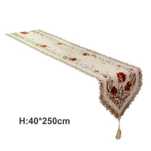 Load image into Gallery viewer, Embroidered Table Flag Modern Table Runner Tablecloth Table Runners Dinner Mats Party Wedding Decor Home Fabric Table Cover Set