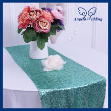 Load image into Gallery viewer, RU007A Elegant new pattern many colors available wedding rose gold sequin table runner