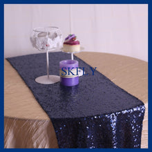 Load image into Gallery viewer, RU007A Elegant new pattern many colors available wedding rose gold sequin table runner