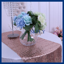 Load image into Gallery viewer, RU007A Elegant new pattern many colors available wedding rose gold sequin table runner