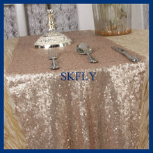 Load image into Gallery viewer, RU007A Elegant new pattern many colors available wedding rose gold sequin table runner