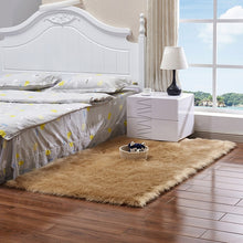 Load image into Gallery viewer, Luxury Rectangle Square Soft Artificial Wool Sheepskin Fluffy Area Rug White Fur Carpet Shaggy Long Hair Solid Mat Home Decor