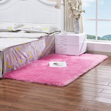 Load image into Gallery viewer, Luxury Rectangle Square Soft Artificial Wool Sheepskin Fluffy Area Rug White Fur Carpet Shaggy Long Hair Solid Mat Home Decor