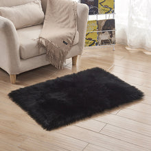 Load image into Gallery viewer, Luxury Rectangle Square Soft Artificial Wool Sheepskin Fluffy Area Rug White Fur Carpet Shaggy Long Hair Solid Mat Home Decor