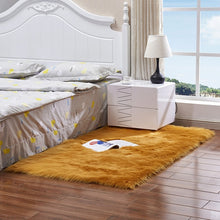 Load image into Gallery viewer, Luxury Rectangle Square Soft Artificial Wool Sheepskin Fluffy Area Rug White Fur Carpet Shaggy Long Hair Solid Mat Home Decor