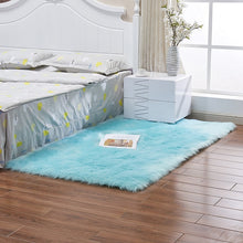 Load image into Gallery viewer, Luxury Rectangle Square Soft Artificial Wool Sheepskin Fluffy Area Rug White Fur Carpet Shaggy Long Hair Solid Mat Home Decor