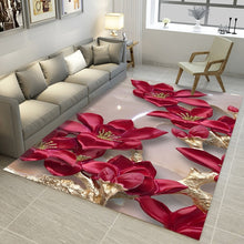 Load image into Gallery viewer, RFWCAK Modern 3D Printing Rectangle Carpet Hallway Doormat Anti-Slip Bathroom Carpets Kids Room Absorb Water Kitchen Mat Rug